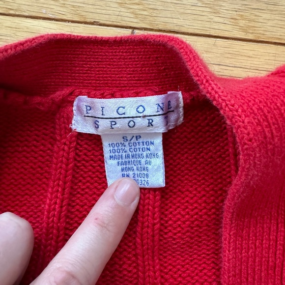 Oversized vintage knit cardigan - 80s - Picture 3 of 4